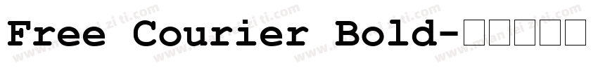 Free Courier Bold字体转换